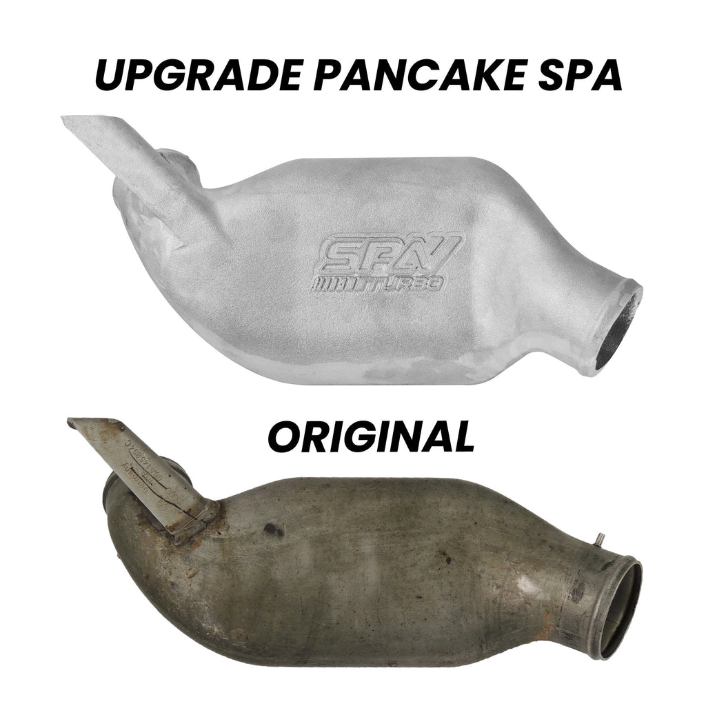 SPA Turbo Cast Turbo Manifold upgrade + high flow pancake (lower intercooler pipe upgrade) Cast aluminum For 1.8T Turbo 20V Transverse VW Golf / Jetta / Beetle / Audi / TT (K03/K04)