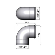 Load image into Gallery viewer, SPA Turbo 2.5” tight radius 90° elbow intake pipe
