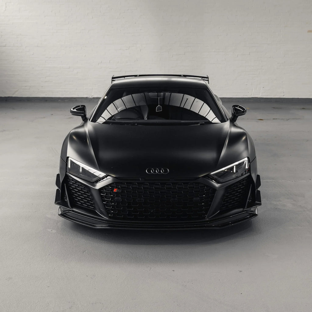 TRE Audi R8 4S Facelift LCI Pre-Preg Carbon Fibre Front Bumper Canards ...