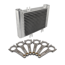 Load image into Gallery viewer, SPA Turbo 09-16 For GTR R35 Billet Aluminum Oil Cooler -Replaces 21305JF02B Direct Bolt On + 165mm x 23mm Super A forged con rod set with 7/16" bolts
