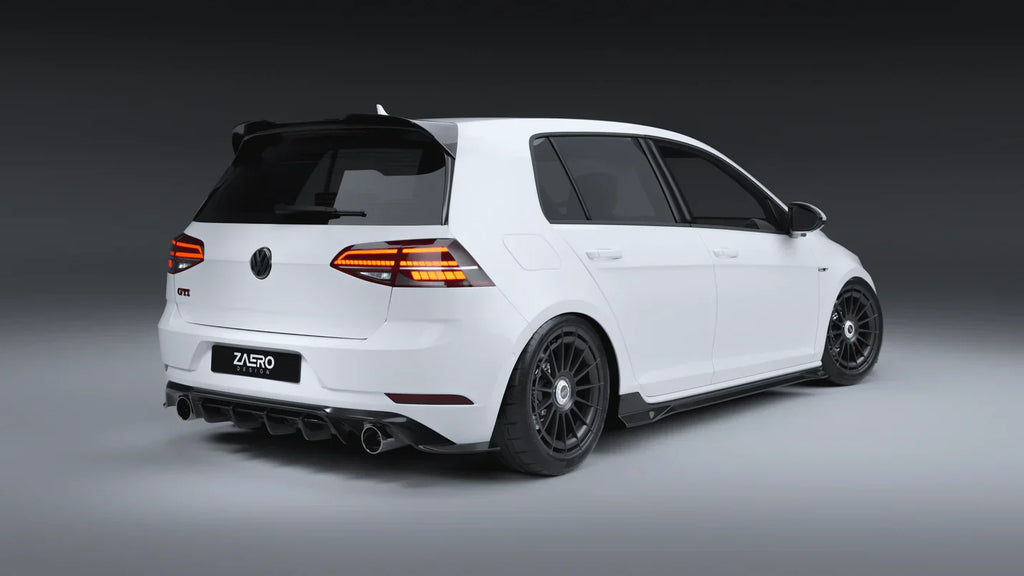 Zaero Design VW Golf GTI Mk7.5 EVO-1 Gloss Black Rear Diffuser