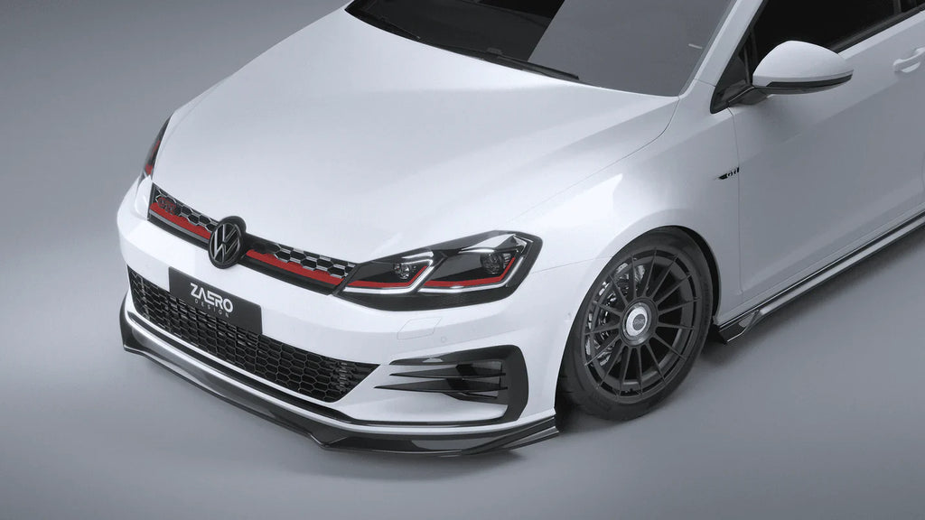 Zaero Design VW Golf GTI Mk7.5 EVO-1 Gloss Black Front Splitter