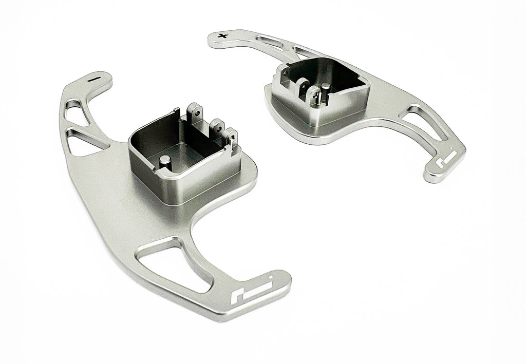 Racingline Titanium Silver DSG Billet Aluminum Gearshift Paddle Replacements - Audi A3, S3