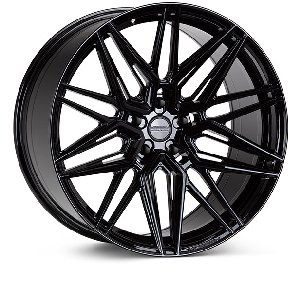 Vossen HF-7 20x10 / 5X127 / ET -18 / Super Deep / 71.5 - Gloss Black Wheel