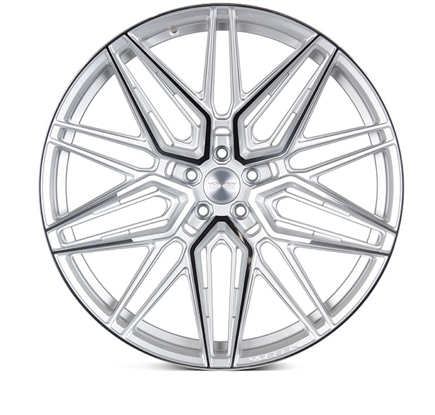 Vossen HF-7 20X10.5 / 5X112 / ET25 / Deep Face / 66.5 - Silver Polished Wheel