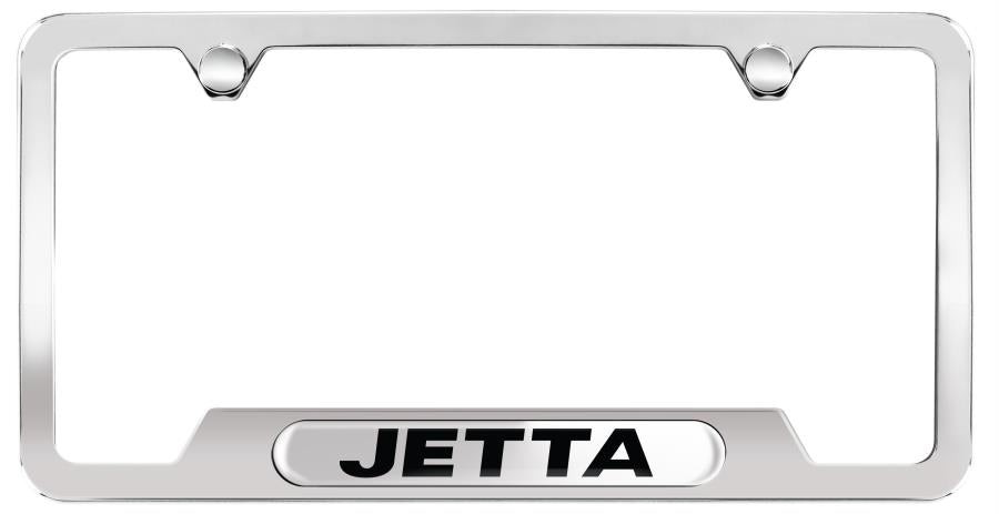 Genuine VW Jetta Polished Stainless Steel License Plate Frame