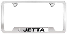 Load image into Gallery viewer, Genuine VW Jetta Polished Stainless Steel License Plate Frame