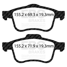 Load image into Gallery viewer, EBC 13+ Fiat 500L 1.4 Turbo Ultimax2 Front Brake Pads