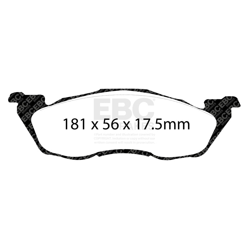 EBC 97-98 Dodge Dakota 2WD 2.5 Ultimax2 Front Brake Pads