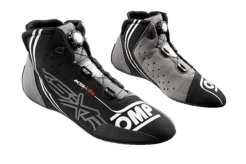 OMP KART SHOES KS-X FIA 8877-2022 BLACK/GREY/FLUO YELLOW SIZE 45