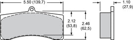 Wilwood pad 9728J ip polymatrix axle set