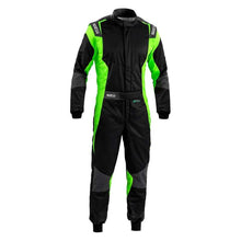 Load image into Gallery viewer, Sparco Suit Futura Small Black/Green (Size 66)