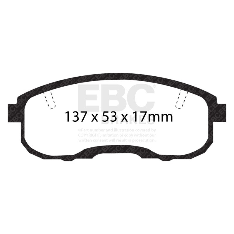 EBC 95-99 Infiniti I30 3.0 Redstuff Front Brake Pads