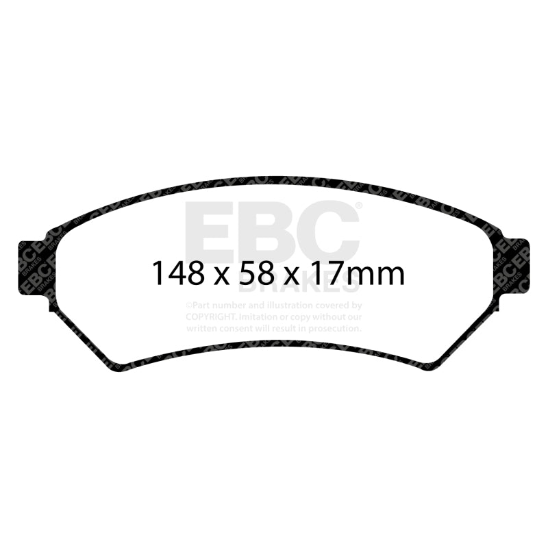 EBC 05-09 Buick Allure (Canada) 3.6 Ultimax2 Front Brake Pads