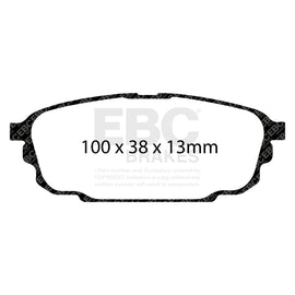 EBC 01-04 Mazda Protege 2.0 (Rear Rotors) Ultimax2 Rear Brake Pads