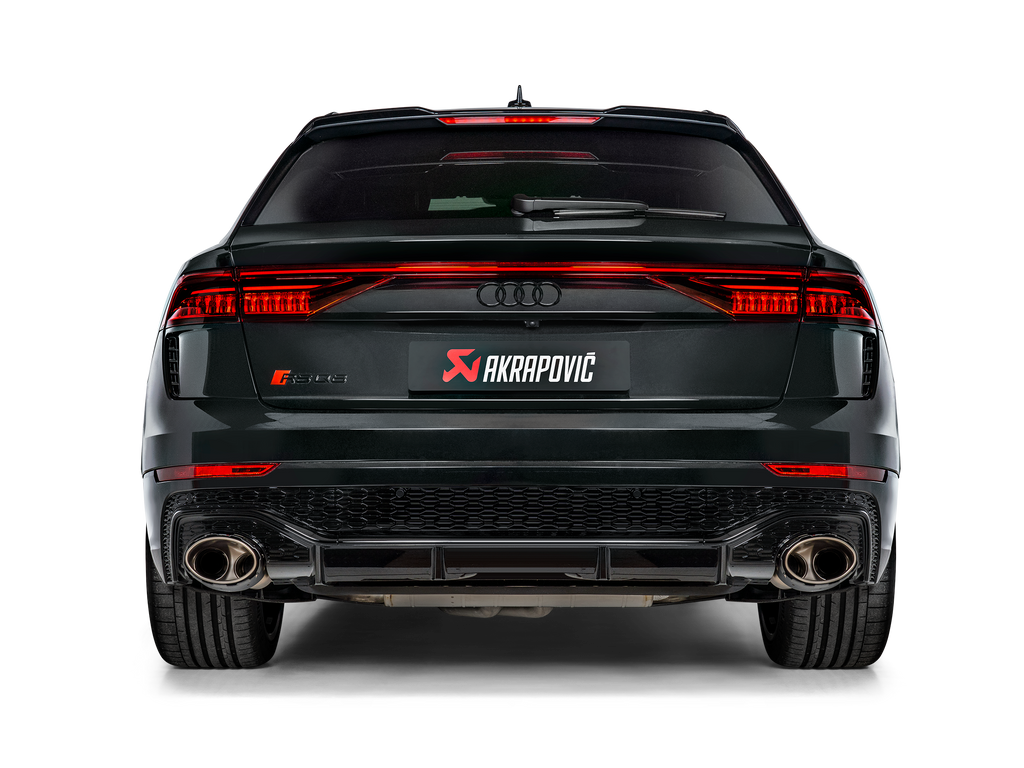Akrapovic Audi 4M RS-Q8 Evolution Line Titanium Cat Back Exhaust System - Carbon Fiber/Titanium Tips