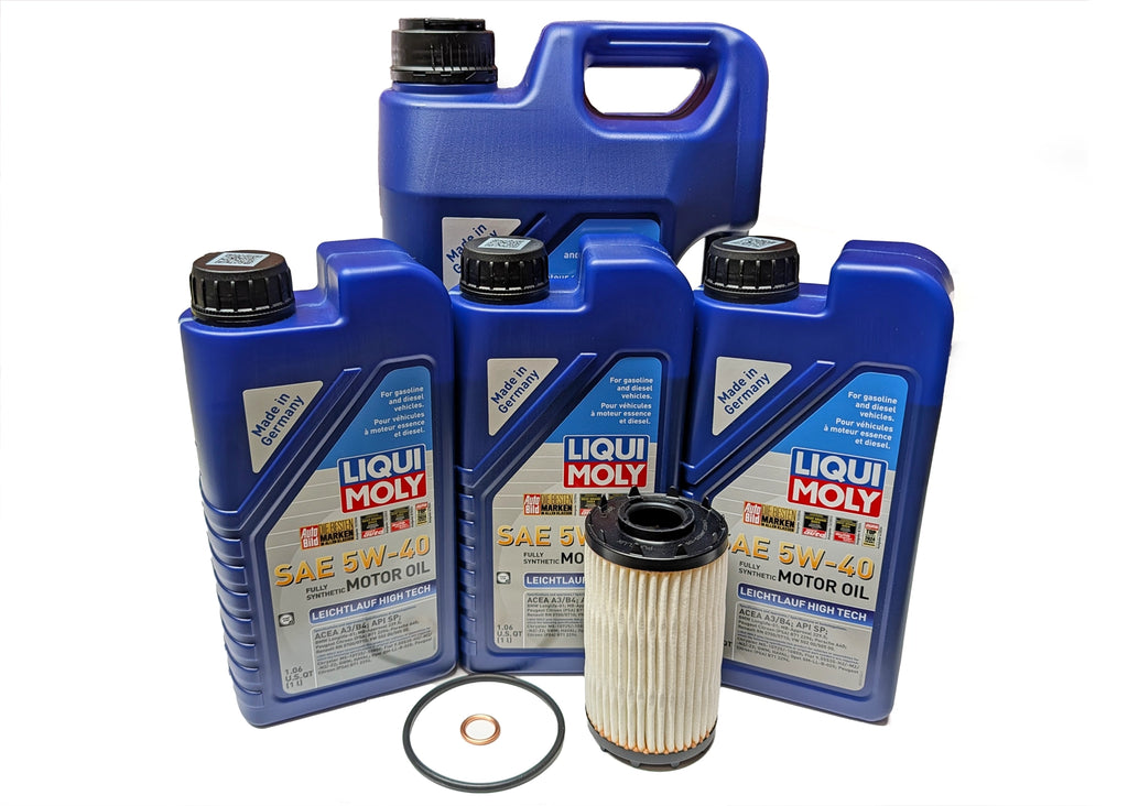 Oil Change Kit - Audi B9 S4, S5, A6, A7, 4M Q7, Q8 EA839 3.0T Turbocharged V6 5w40 Leichtlauf