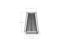Load image into Gallery viewer, aFe POWER Universal Clamp-On Air Filter w/ D2 Dura-Dry Media - 3-1/2in F x 5in B x 3-1/2in T x 7in H