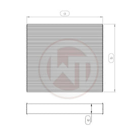 Wagner Tuning Universal Radiator Core - 264 x 240 x 96 (mm)