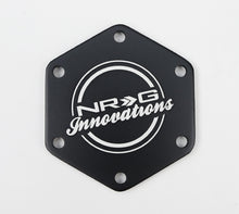 Load image into Gallery viewer, NRG Carbon Fiber w/ Blue Texalium Fabrics Horn Delete Button Circular Logo Front/ Back