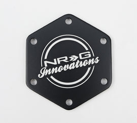 NRG Carbon Fiber w/ Red Texalium Fabrics Horn Delete Button Circular Logo Front/ Back