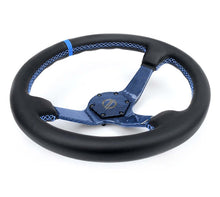 Load image into Gallery viewer, NRG Reinforced Steering Wheel (350mm) Blue Carbon Fiber Center - Blue Stitching &amp; Center Mark