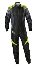 Load image into Gallery viewer, OMP KS-2X ART SUIT FIA 8877-2022 BLACK / FLUO YELLOW SZ 54