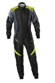 OMP KS-2X ART SUIT FIA 8877-2022 BLACK / FLUO YELLOW SZ 58
