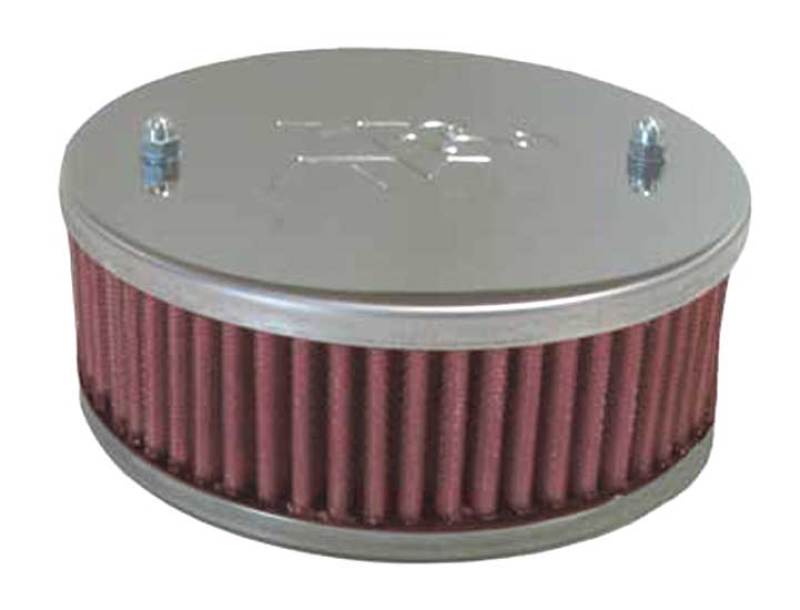 K&N Universal Custom Air Filter - Oval 1.375in Flange / 4.875in ID / 2.25in Overall Height