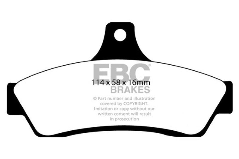 EBC 03-04 Pontiac GTO 5.7 (Solid Rear Rotors) Ultimax2 Rear Brake Pads