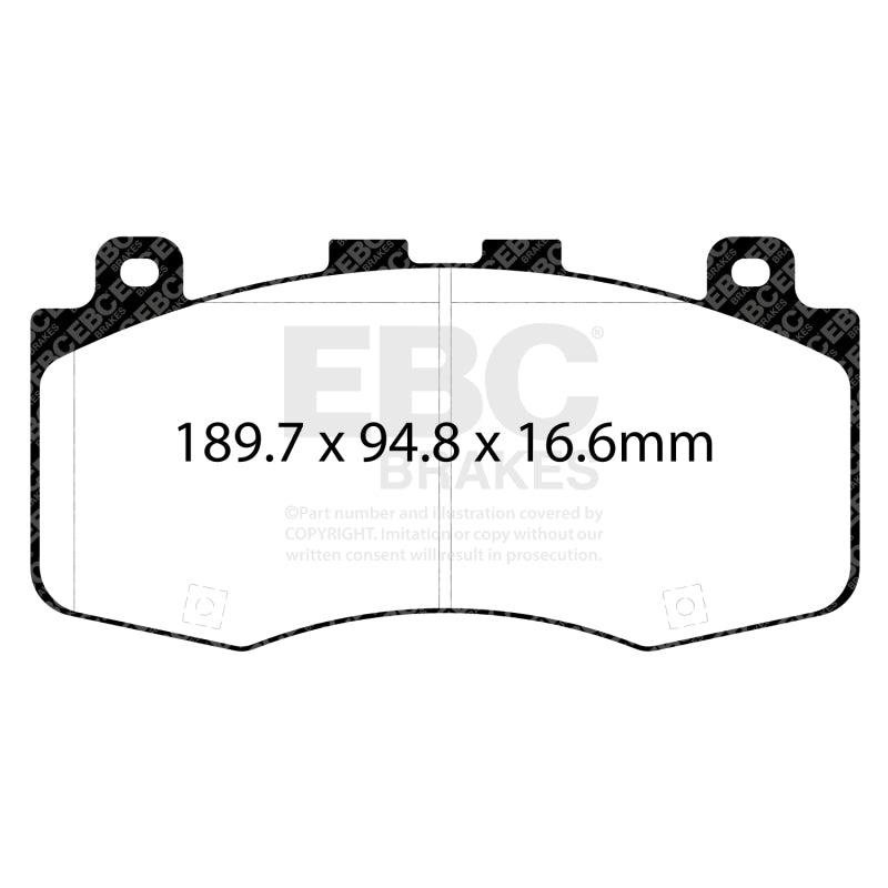 EBC 2018+ Jeep Grand Cherokee Trackhawk Bluestuff Front Brake Pads