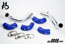 Load image into Gallery viewer, do88 Volvo 7/940 Turbo Center Connection Pipe Kit Blue Hoses 3in Throttle Body