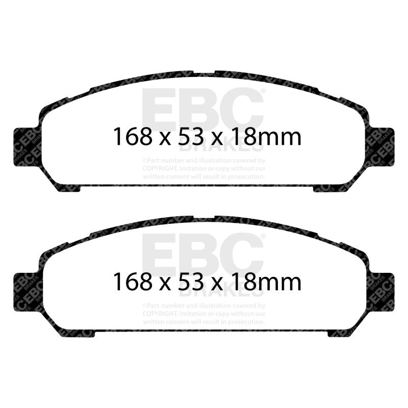 EBC 08+ Toyota Venza 2.7 Greenstuff Front Brake Pads