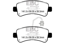 Load image into Gallery viewer, EBC 2014-2016 Ram Trucks Promaster 3.0L TD Greenstuff Rear Brake Pads