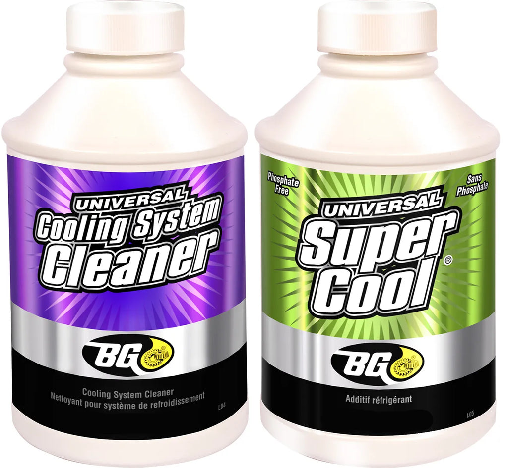 BG Products - Coolant Flush Kit (contains cleaner and additive)