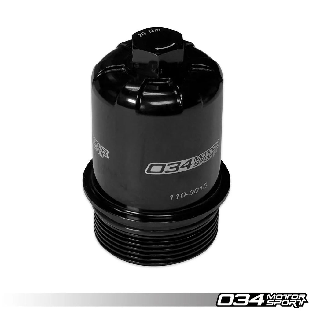 034Motorsport Billet DSG Oil Filter Cap Kit, Audi EA837 3.0T Models w/ DL501 DSG