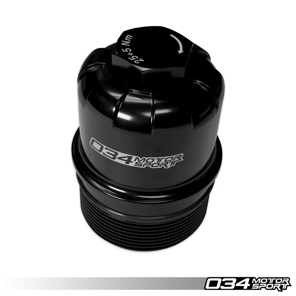 034Motorsport Billet Oil Filter Cap, Audi 3.0T CREC Models