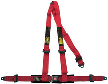 Load image into Gallery viewer, OMP 3 POINT HARNESS - ROAD 3 ECE 2208 RED