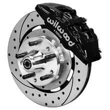Load image into Gallery viewer, Wilwood 73-78 Dodge Charger Dynapro 6 Front Brake Hub Kit Black Caliper SRP Drilled &amp; Slotted Rotor