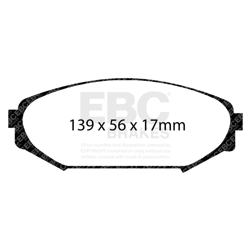 EBC 00-02 Acura MDX 3.5 Ultimax2 Front Brake Pads