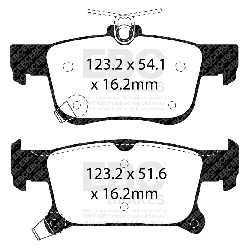 EBC 2016+ Buick Envision 2.0L Turbo Greenstuff Rear Brake Pads