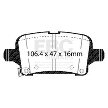 Load image into Gallery viewer, EBC 2016+ Chevrolet Cruze 1.4L Turbo (10.9in Front Rotor) Greenstuff Rear Brake Pads
