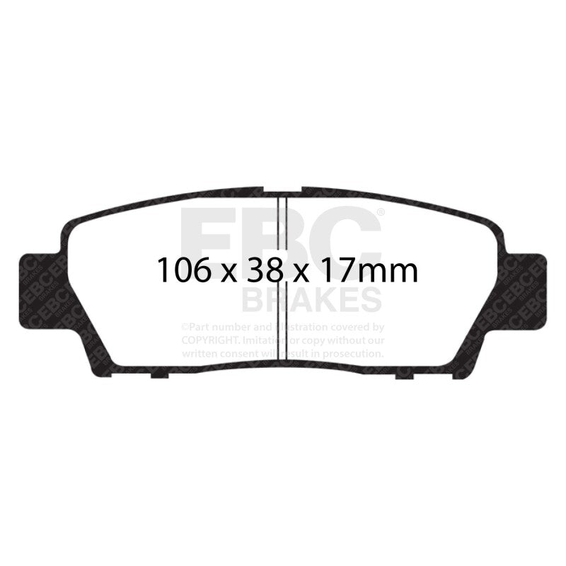 EBC 95-96 Toyota Avalon 3.0 Redstuff Rear Brake Pads
