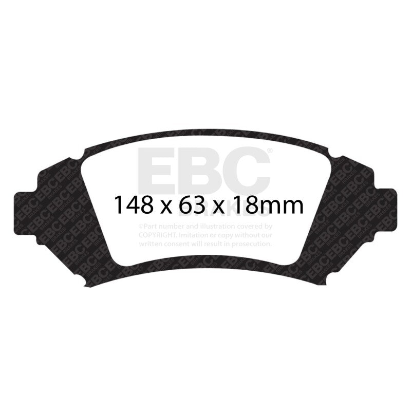 EBC 05 Buick Le Sabre (FWD) 3.8 (16in Wheels) Ultimax2 Front Brake Pads