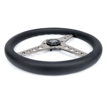 Load image into Gallery viewer, NRG Light Weight Gaming Steering Wheel - Driftz 350mm 3 Black Chrome Spokes Perforated Leather