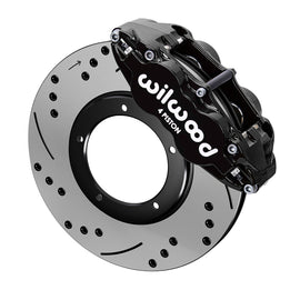 Wilwood kit front FNSL4R PORS 911 1984- 89 3.5 MT 11.10X.95 rotor SRP black W/LINES