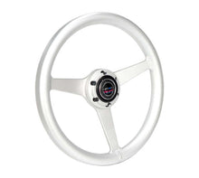 Load image into Gallery viewer, NRG Aluminum Steering Wheel 330mm - Heritage Solid Spoke - Ergonomic Grip - Anadized Silver