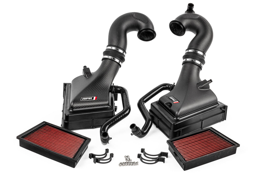 APR CARBON FIBER INTAKE SYSTEM WITH TURBO INLET PIPES - PORSCHE 911 (992) 3.0T/3.7T