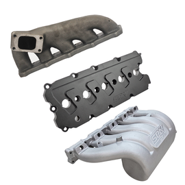 SPA Turbo Turbo manifold, cast aluminum valve cover & intake manifold for VW 5 cyl 07K 2.5L 20v FSI T3