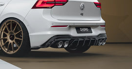 Zaero Design VW Golf R Mk8 EVO-1 Gloss Black Rear Diffuser